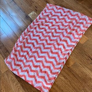 Melon chevron scarf